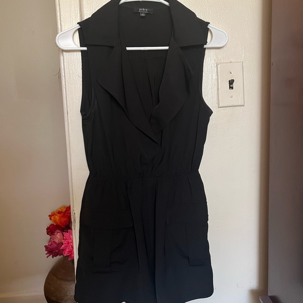 Black Romper by Privty. Privately Privileged. Very dressy for a speacial day.